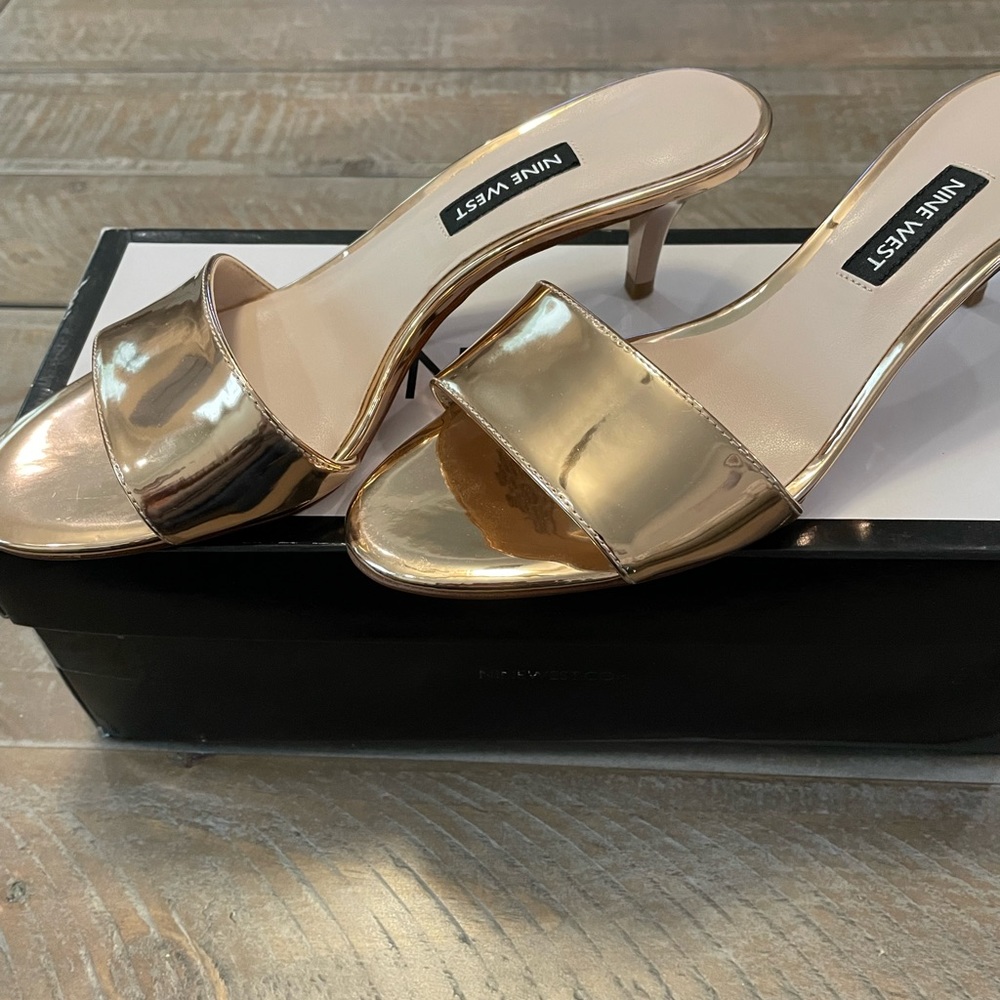 👡Nine West Sandal Heels- size 61/2